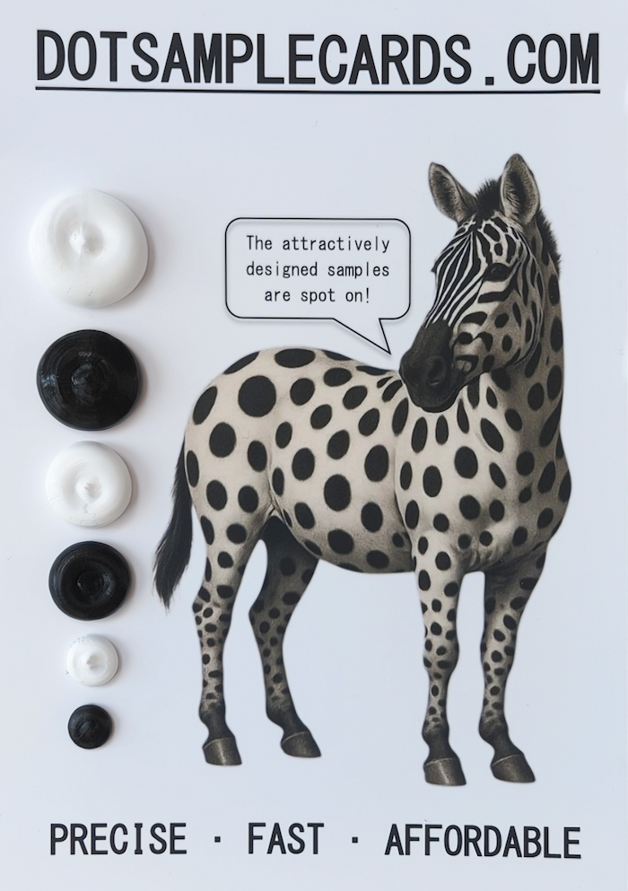 Carte d'échantillon NuancierCouleur.Neybo.com avec plusieurs échantillons